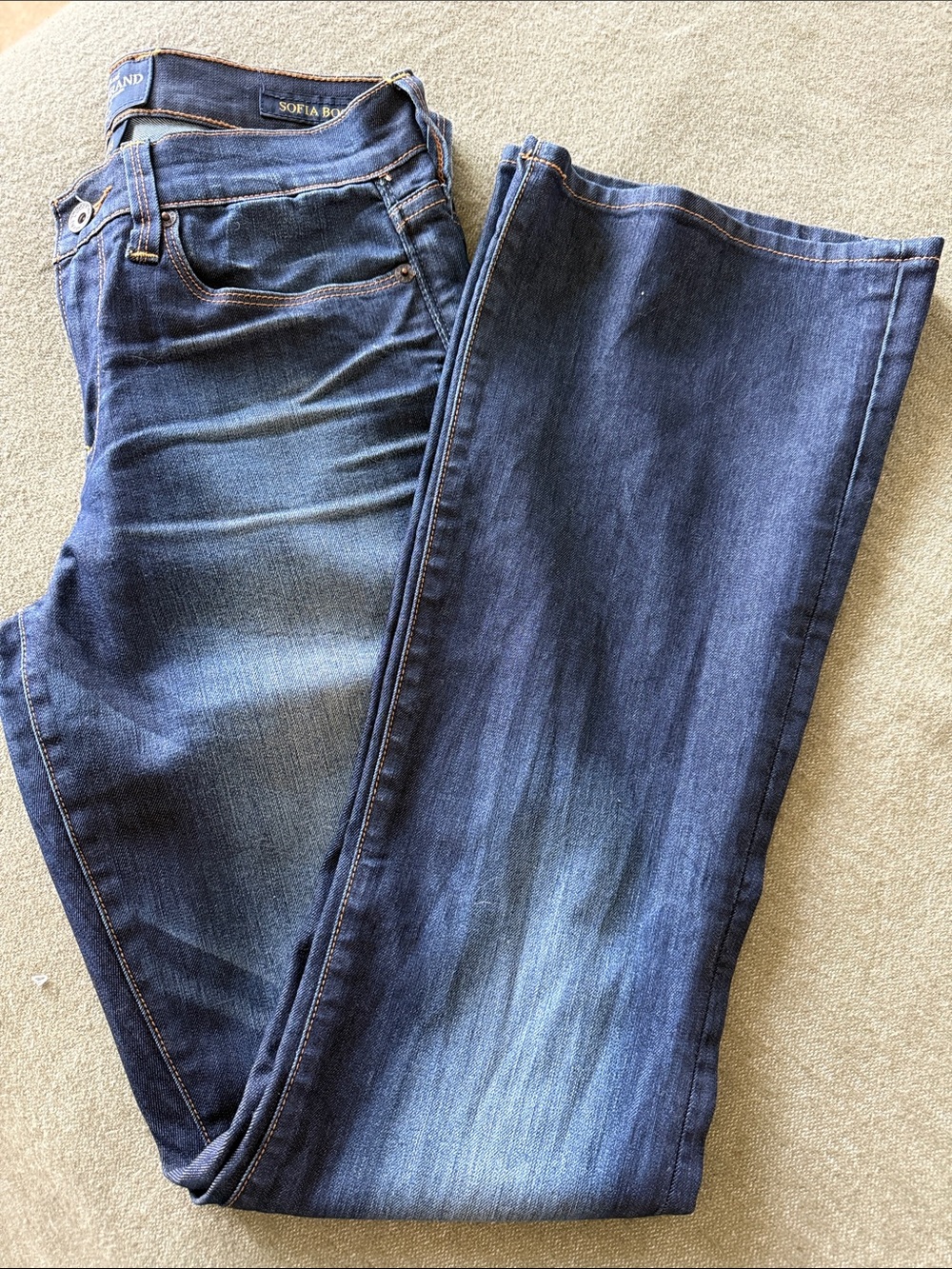Lucky Brand Women's Boot Cut Jeans in Dark Blue Wash